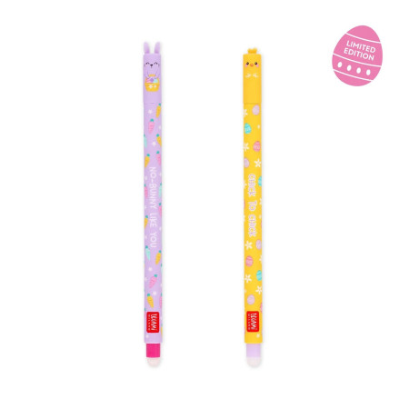 Legami Erasable Gel Pen - Hoppy Easter (Set of 2)